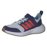 adidas Boy's Fortarun 2.0 El Sneaker, Ftwr White Solar Red Victory Blue, 6.5 UK