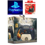 Manette PS4 Bluetooth Harry Potter Hogwarts Legacy Vivet Doré Lumineuse 3.5 JACK + Casque GAMING ROUGE PS4-PS5 PLAYSTATION