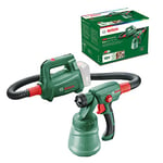 Bosch Cordless Fence & Decking Paint Sprayer EasySpray 18V-100 (Without Battery, 18 Volt System, for Lacquer and Varnish, Feed Volume: 0-100 ml/min, Container Volume: 800 ml, in Carton Packaging)
