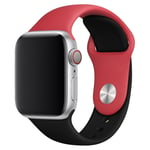 Apple Watch Series 4 40mm contrast color watch band - Red / Black