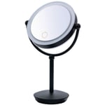 Ridder Mirror - 03207510 - Smink, kosmetika, rakspegel, stål, svart, ca. 23 x 38 cm