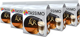 TASSIMO L'Or Latte Macchiato Caramel Coffee 8 Servings - Pack of 5 - (Total 40 S