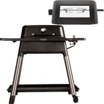 Force gasolgrill + rotisserie, matt svart