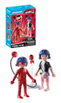 Playmobil 71336 Miraculous: Marinette & Ladybug, including Kwami Tikki and diverse accessories, adventure with Ladybug, fun imaginative role play, detailed play sets suitable for children ages 4+