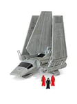 Star Wars Micro Galaxy Squadron Imperial Shuttle - 7-Inch Starship Class Vehicle With Three 1-Inch Micro Figure Accessories