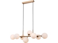 Italux Modernistisk Pendellampa Mirellio Glaskulor Mässing