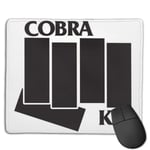 Cobra Kai Black Flag Customized Designs Non-Slip Rubber Base Gaming Mouse Pads for Mac,22cm×18cm， Pc, Computers. Ideal for Working Or Game