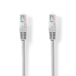 Cat 5e kabel | U/UTP | RJ45 hane | RJ45 hane | 5.00 m | Rund | PVC | Grå | Tag