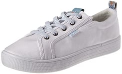 Skechers Women's BOBS B Extra Cute Sneaker, White Canvas, 3 UK