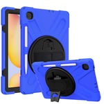 YGoal Case For Galaxy Tab S6 Lite, Hand Strap/Shoulder Strap Heavy Duty Full-Body Rugged Protective Drop Proof Case for Samsung Galaxy Tab S6 Lite 10.4 P615/P610, Blue