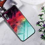 N\A Phone case Shockproof Tempered Glass + TPU Case For Galaxy A10e(Colorful Nebula) (Color : Colorful Nebula)