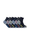 6 Pairs Cotton Low Cut Ankle Cushioned Work Socks for Steel Toe Boots