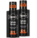 Alpecin Caffeine Shampoo C1 Black Anti Hair-Loss for Men new Fragrance 2x 250ml