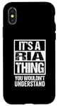 iPhone X/XS It's A Ria Thing You Wouldn't Understand First Name Case