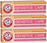 Arm & Hammer Toothpaste Sensitive Care Professional Clean Baking Soda 125g x 3