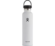 Hydro Flask Standard Mouth Bottle with Standard Flex Cap 709ml White