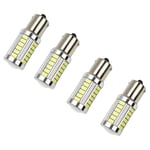 4 st 1156 Bau15S Py21W Bil 150 Graders LED Dagsljus Lampa 33 Smd 5730, Röd