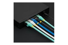 StarTech.com 1.5m CAT6a Ethernet Cable - Black - Low Smoke Zero Halogen (LSZH) - 10GbE 500MHz 100W PoE++ Snagless RJ-45 w/Strain Reliefs S/FTP Network Patch Cord - patchkabel - 1.5 m - sort