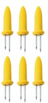 6 x Fackelmann Corn On The Cob Holders Forks BBQ Grill Cooking Skewers Tools New