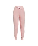 Under Armour Girls Girl's Rival Fleece Jog Pants in Pink - Size 9-10Y