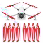 Master Airscrew - DJI Mini 3 Stealth Upgrade Propellers - Propeller till DJI Mini 3 - Röd - Kit 4-Pack