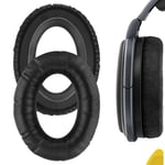 Geekria QuickFit Protein Leather Replacement Ear Pads for Sennheiser HD525, HD535, HD545, HD565, HD580, HD600, HD650, HD660 S Headphones Earpads, Headset Ear Cushion Repair Parts (Black)