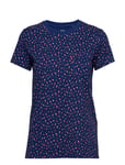 LEVI´S Women The Perfect Crew Fun Leopard S T-shirts & Tops Short-sleeved Blå [Color: BLUES ][Sex: ][Sizes: XS ]
