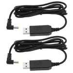 2x Blood Pressure Monitor USB Charging Cable Compatible with Omron M2