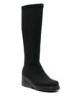Camper Kaah Boots Knee-length TENCEL® Black Wedge UK 6 EU 39 BNIB New RRP £195