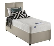 Silentnight Hatfield Single Memory 2 Drawer Divan Bed - Sand