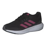 adidas RunFalcon 3 Lace Shoes Sneaker, Core Black/Pulse Magenta/Grey Six, 36 EU