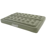 Comfort Double Flocked Surface Inflatable Camp Air Bed - Green, 188 x