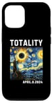 Coque pour iPhone 12/12 Pro Art Solar Eclipse Lunettes Totality Solar Eclipse 2024