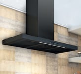 Airforce B-OX 90cm Wall Mounted Cooker Hood Touch Control LED Light stripe-Black