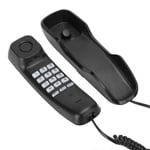 Wall‑Mounted Corded Telephone, Landline Home Phones, Corded Handset Telephone, with Noise Reduction Function,Pause Function and Mute Function(Black)