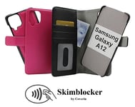 Skimblocker Magnet Fodral Samsung Galaxy A12 (Svart)