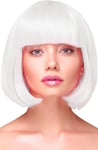 Party Wig Short Straight White Hair