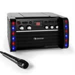 Karaoke Machine System Microphone Kids CD Player Stereo System Tablet Holder LCD