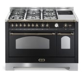Spis - Dolce Vita 120 cm (2 ugnar) (Svart/Brons) Gas/Induktion