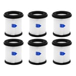 6 st HEPA-filter med nätfilter Ersättning för INSE N5S S6T S6P Pro sladdlös dammsugare reservdelar