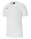 Nike Y Tee Tm Club19 Ss T-Shirt - White/(Black), X-Large