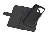 Deltaco - Vikbart Fodral För Mobiltelefon - 2-I-1, Magnetisk - Magsafe-Kompatibilitet - Konstläder, Pu-Läder (Termoplastisk Polyuretan + Polykarbonat) - Svart - För Apple Iphone 16 Pro Max