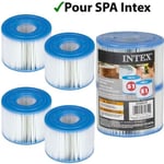 INTEX - Lot de  4 Cartouches de filtration S1 pour SPA - Filtre cartouche SPA S1 INTEX X4