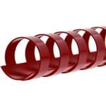 Fellowes 53468 plast spiralryg rød  14mm 100stk (Udsalg kun 1ks)