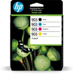 GENUINE HP 903 4-PACK CMYK inks set 6ZC73AE Dec 2024 OFFICEJET 6950 6960 6970