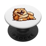 Chow chow chien mignon drôle chow chow art kawaii chien PopSockets PopGrip Interchangeable