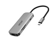 Acer 7-In-1 - Station d'accueil - USB-C - HDMI - pour Chromebook 51X Extensa 15 Nitro 5 Predator Triton 300 TravelMate Spin B3