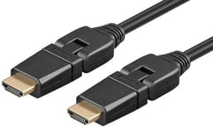 High Speed vinklet HDMI kabel - 3 m