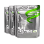 3 x Kreatin – Body Science Pure Creatine, 500 gram - Kreatin monohydrat
