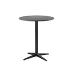 Cane-Line - Cafebordsunderrede - Drop  - Lava Grey/bordsskiva dia. 60 cm -  Drop, Go - Lava Grey - Småbord & Sidobord utomhus - Träfärgad,Grå